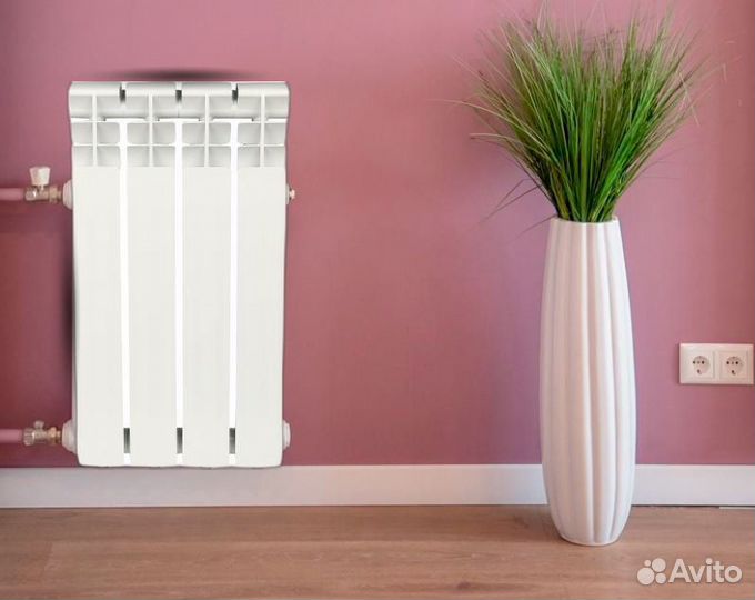 Алюминиевый радиатор Rommer Optima 500, 4 секции