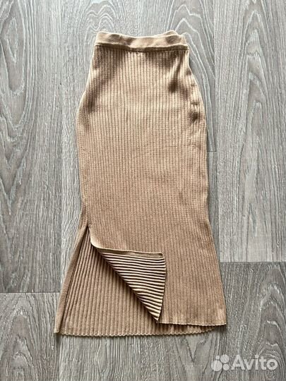 Юбка миди лапша