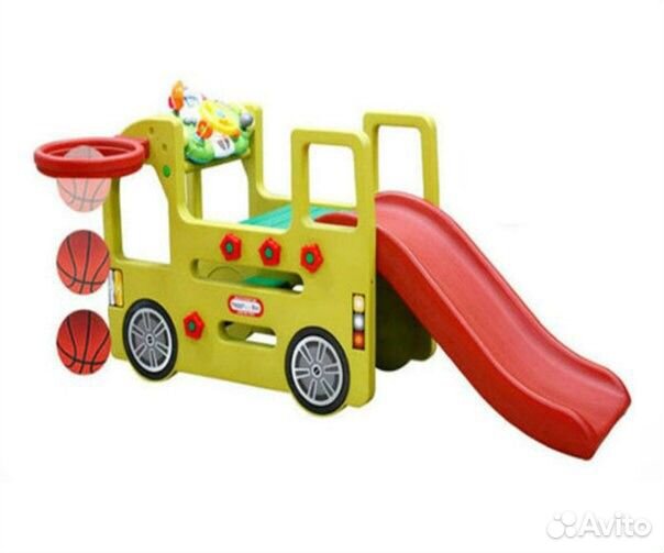 Игровой комплекс Автобус с горкой - Аренда