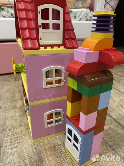 Lego duplo модульный дом+детская площадка
