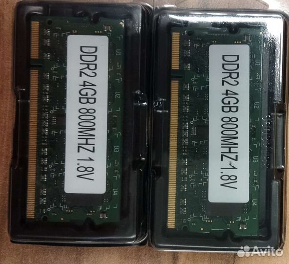 Память для ноутбука DDR 2, 4gdx2 800 mhz