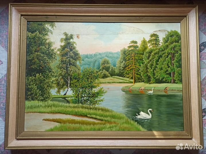 Картина маслом на холсте пейзаж Царицыно