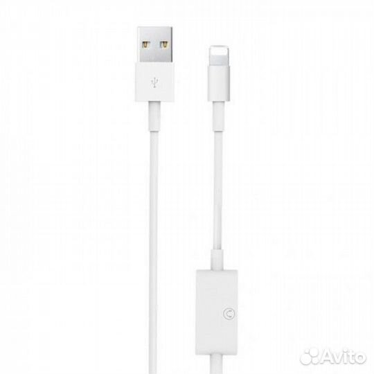 Переходник MA066, USB - Lightning + Lightning, 1 м