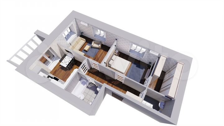 2-к. квартира, 68,9 м², 9/12 эт.