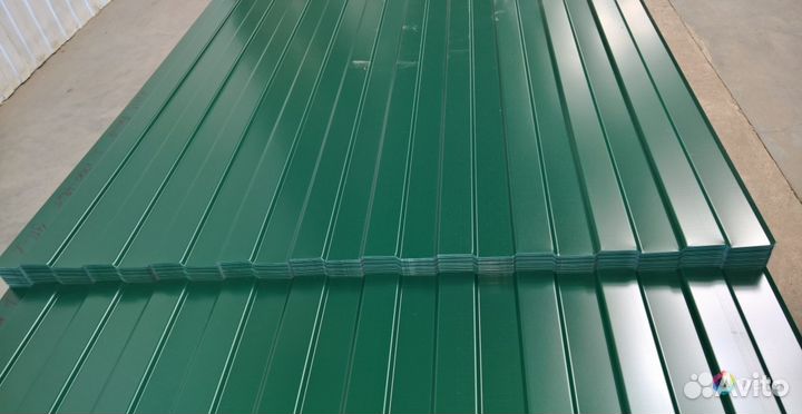 Профнастил зеленый мох С8 и мп20