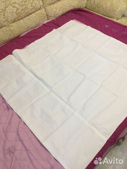 Простынь белая 120х214см