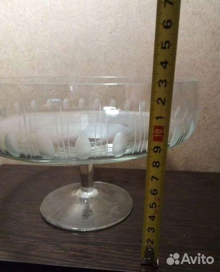 Ваза для фруктов на ножке СССР