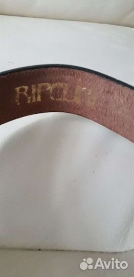 Ремень кожаный с теснением (ретро)