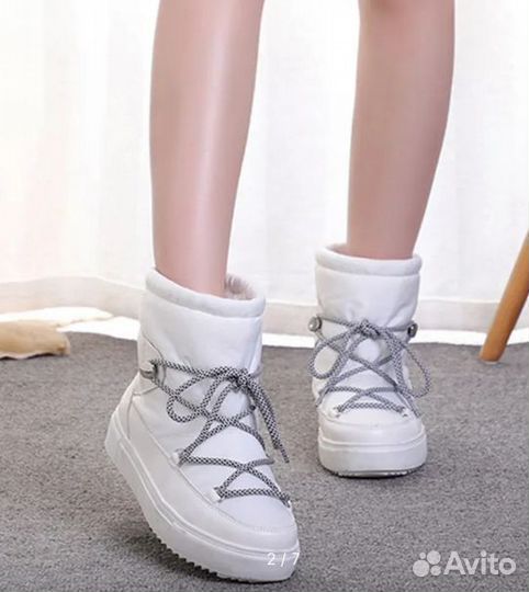 Дутики-сапоги-ботинки новые-люкс 38 на 37 раз