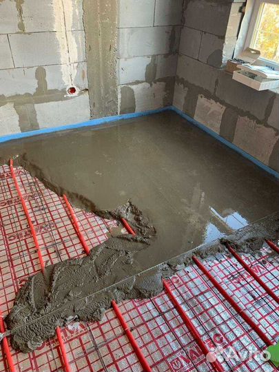 Заливка стяжки