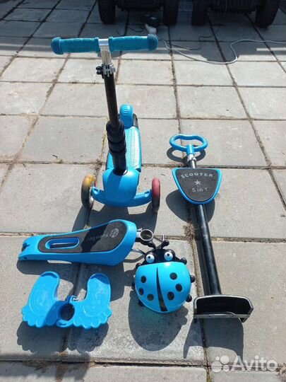 Самокат беговел 5 в 1 Scooter