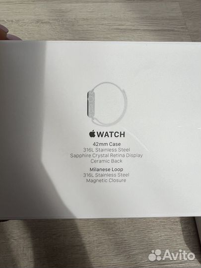 Apple watch 42mm стальные (Stainless steel)