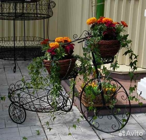 Кованая телега. Интерьер. Ковка для сада