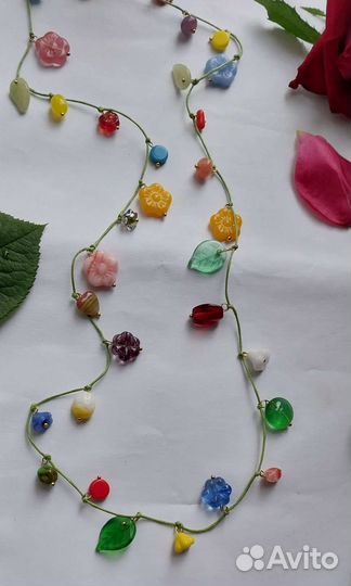 Бусы из чешского стекла