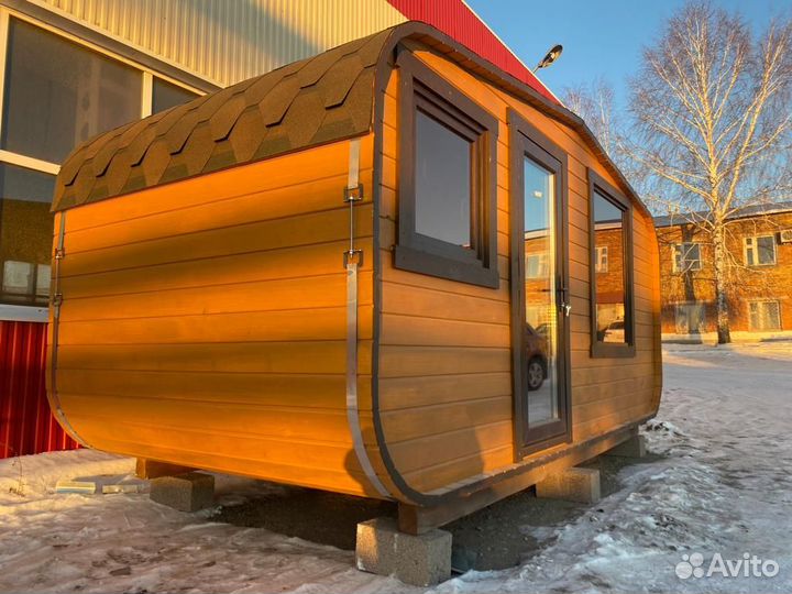 Баня бочка овал