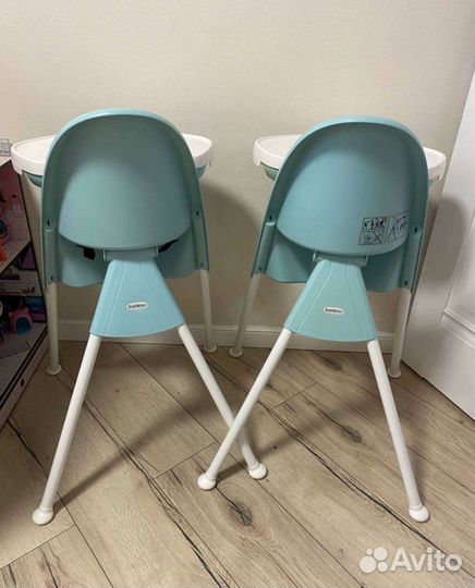 Стульчик babybjorn мятный и бустер babybjorn белый