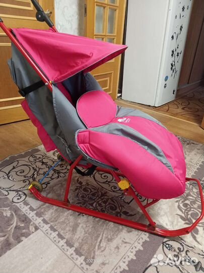 Детские санки коляска бу