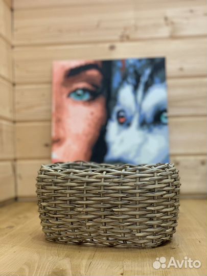 Горшки из ротанга