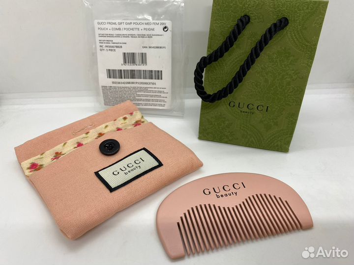 Gucci гребень деревянный оригинал, в пакете
