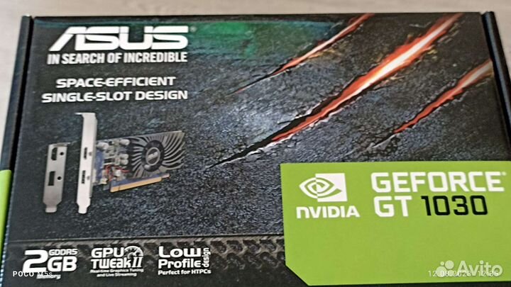 Видеокарта Asus nvidia GeForce GT 1030