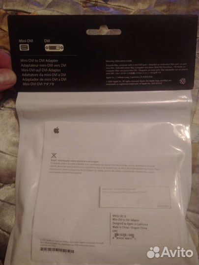 Переходник Mini-DVI to DVI Adapter