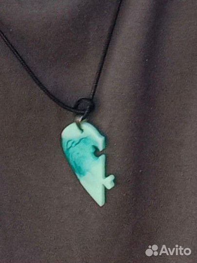 Кулоны половинки сердечек на заказ