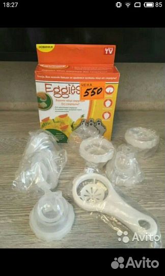 Контейнеры для варки яиц и для десертов