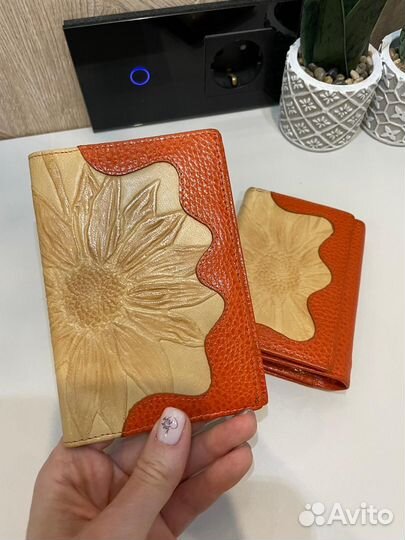 Кошелек обложка на паспорт визитница