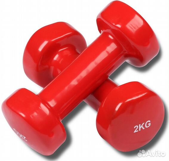 Гантели Виниловые Обливные 2 кг