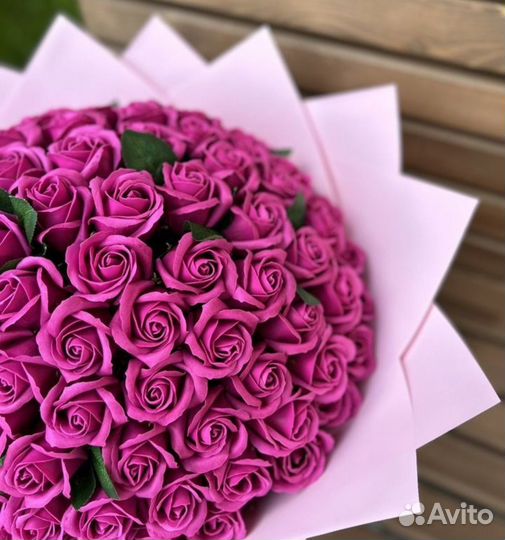 Букеты мыльных роз подарок для девушки 101