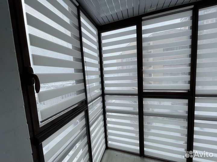 Рулонные шторы зебра