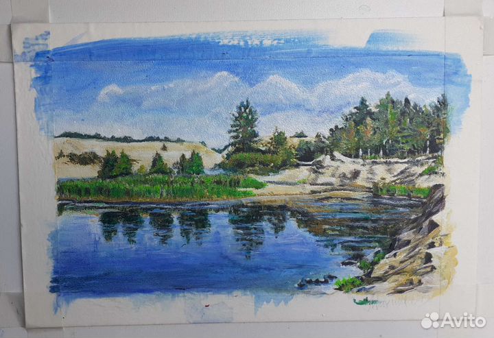 Картина акрилом 