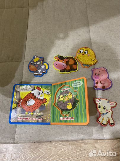 Книга с мягкими пазлами. Где цыплята, где козлята