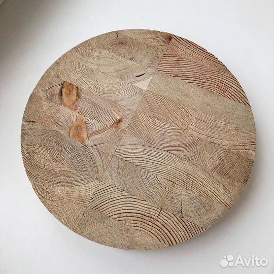 Торцевая разделочная доска из лиственницы