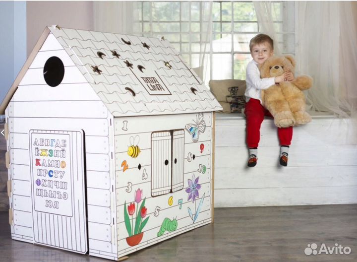 Обучающий домик-раскраска BibaLina