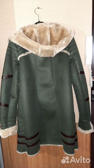 Дубленка женская зимняя 44
