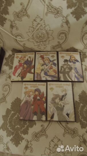 DVD «Крестовый поход Хроно»Аниме. 5 шт. Полная кол