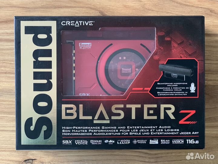 Звуковая карта Creative sound blaster Z SE