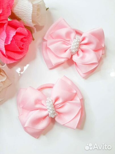Бантики для волос ручной работы