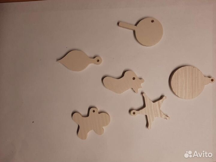 Заготовки новогодних игрушек из дерева