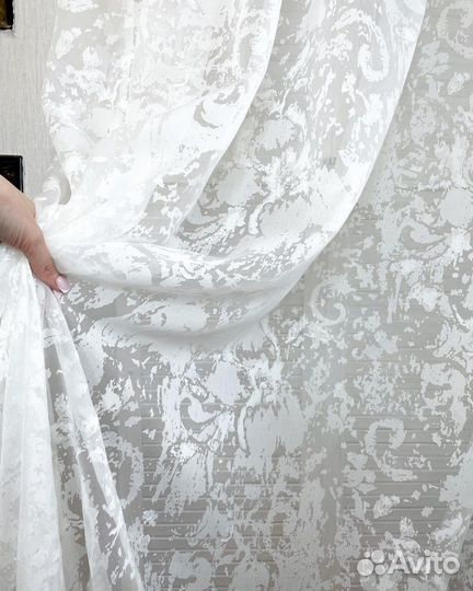 Тюль Италия Шелк (белый)