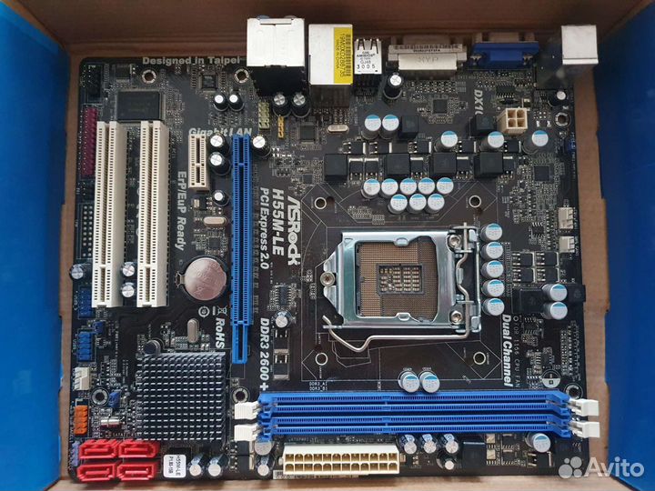 Материнская плата asrock h55m-le