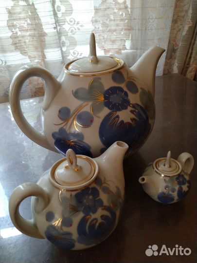 Набор заварочных чайников времён СССР