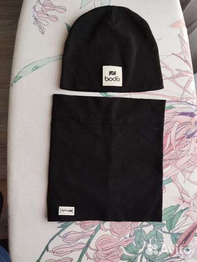 Комплект шапка и снуд