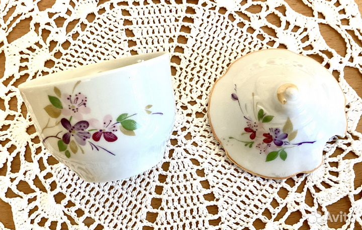 Винтажная горчичница Дулево фарфор СССР 1 сорт