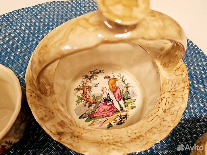 Кофейный набор чашки конфетница