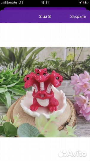 Силиконовая форма для мыла Горыныч от Три Кита