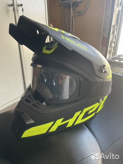 Шлем для мотоцикла кроссовый