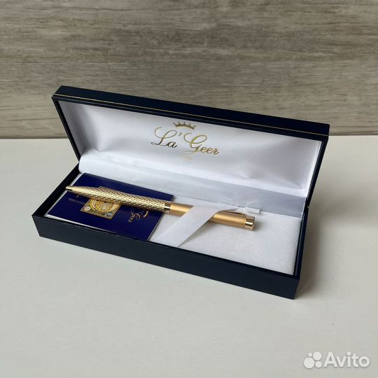 Ручка шариковая La Geer Italy золотистая