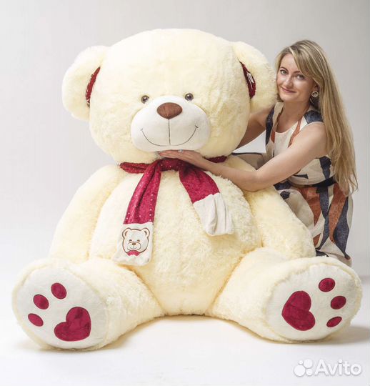 Новые Большие Плюшевые медведи 90-180см